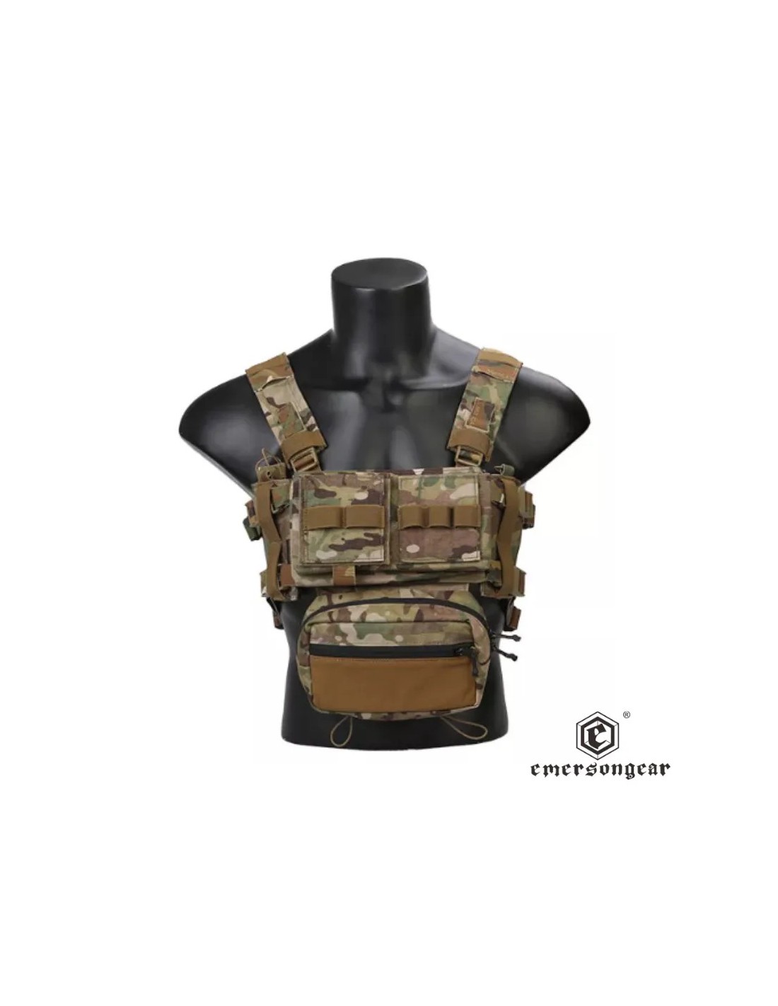 Pechera modular compacta con liberación rápida Multicam