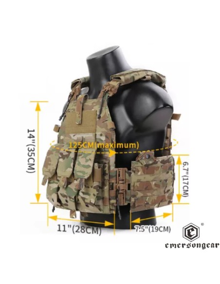 Chaleco Quick Release 094K Plate Carrier Multicam | Airsoft Yecla