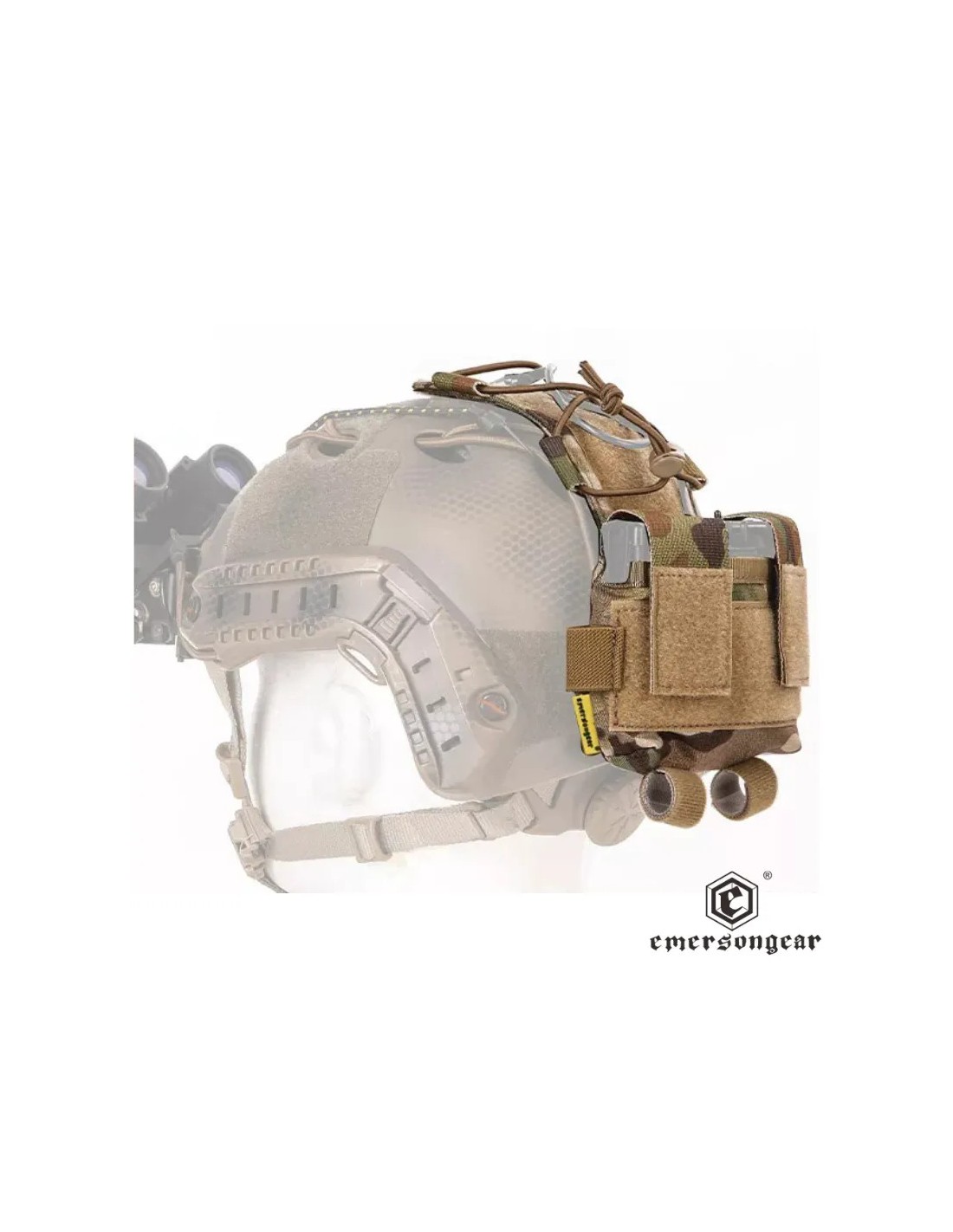 Funda portabatería trasera para casco Multicam
