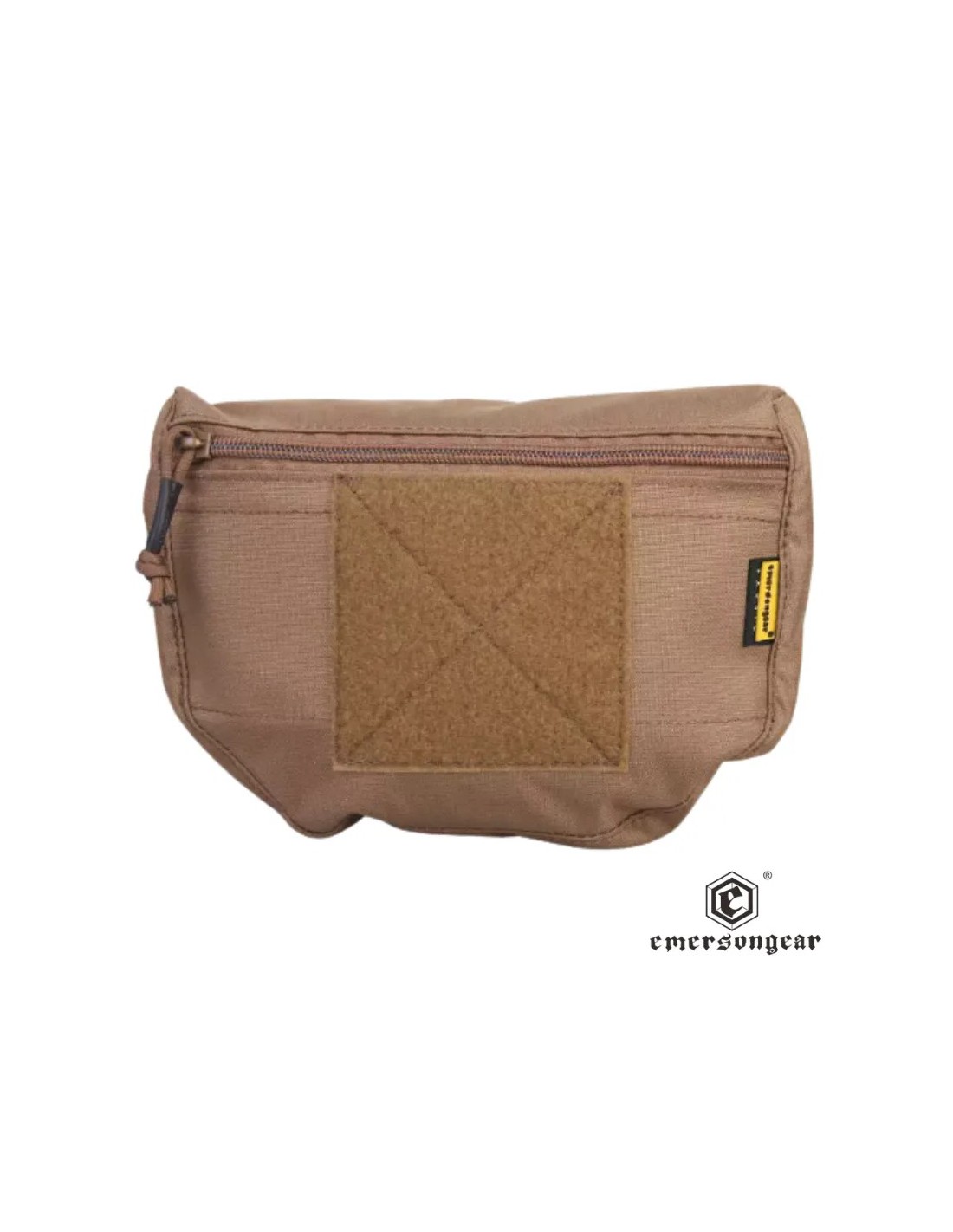 Bolsa multiuso delgada para chaleco AVS JPC CPC con cierre de velcro Tan