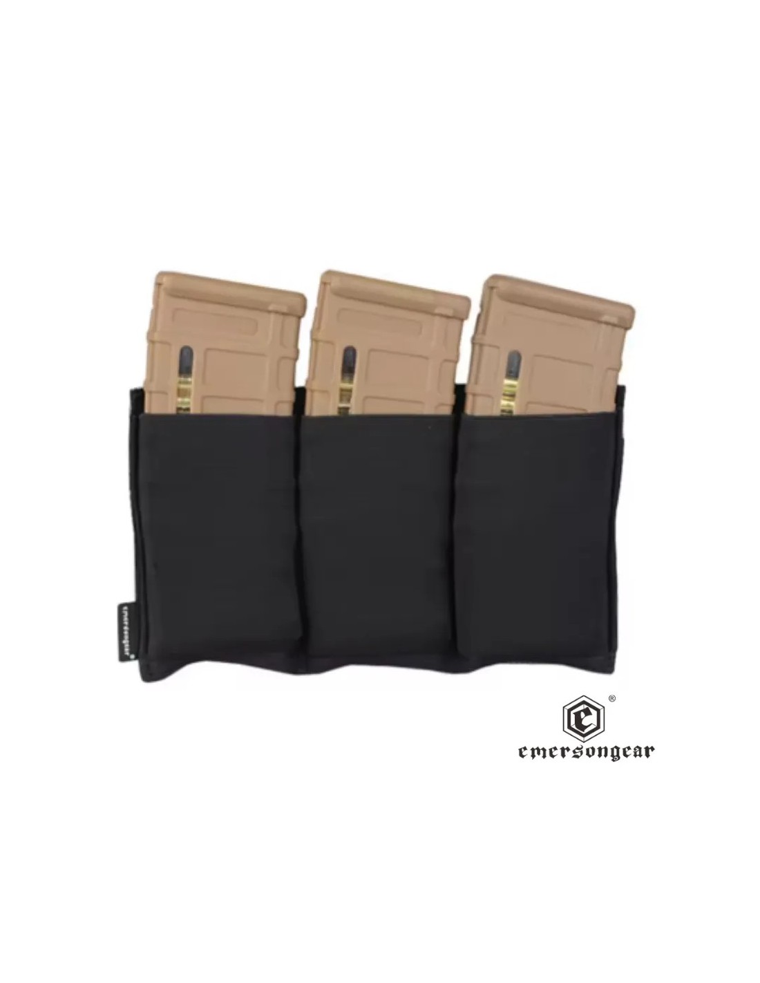Portacargador triple táctico para cargadores M4 con fijación MOLLE