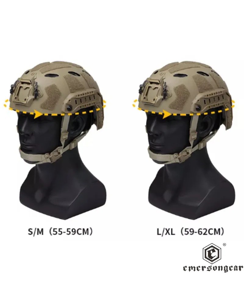 Casco FAST SF Super High Cut Ranger Green EmersonGear | Airsoft Yecla