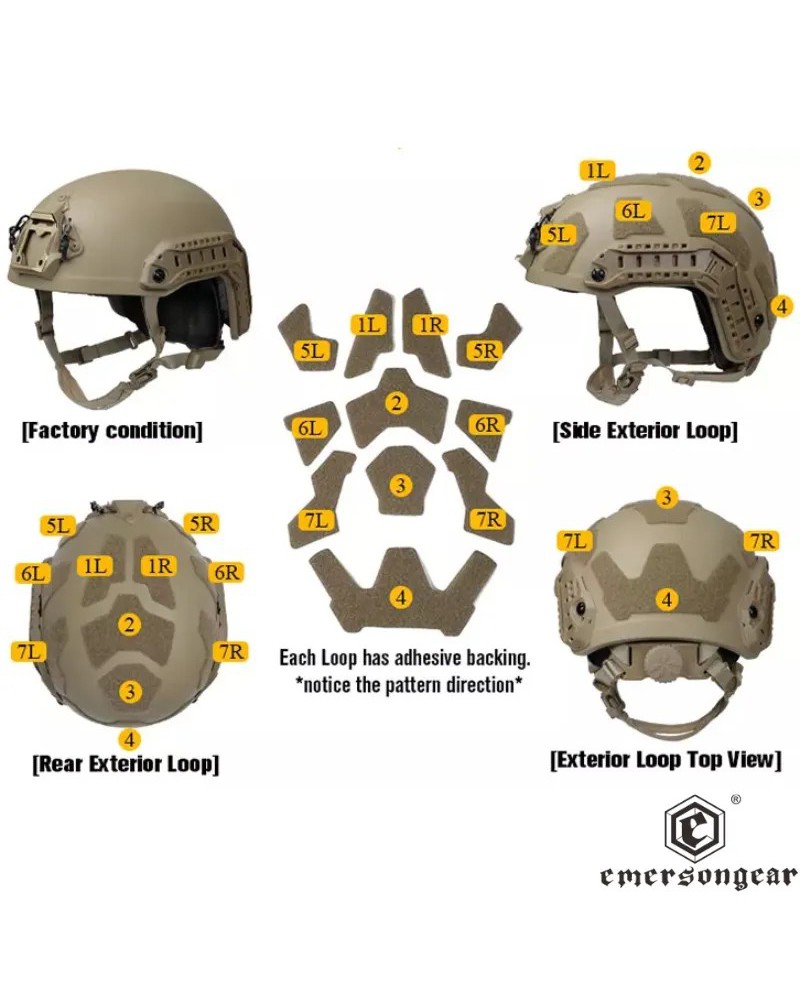 Casco FAST SF Super High Cut Ranger Green EmersonGear | Airsoft Yecla