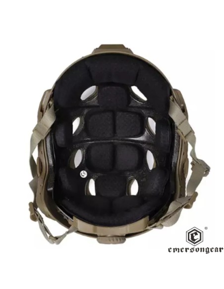 Casco FAST SF Super High Cut Tan EmersonGear | Airsoft Yecla