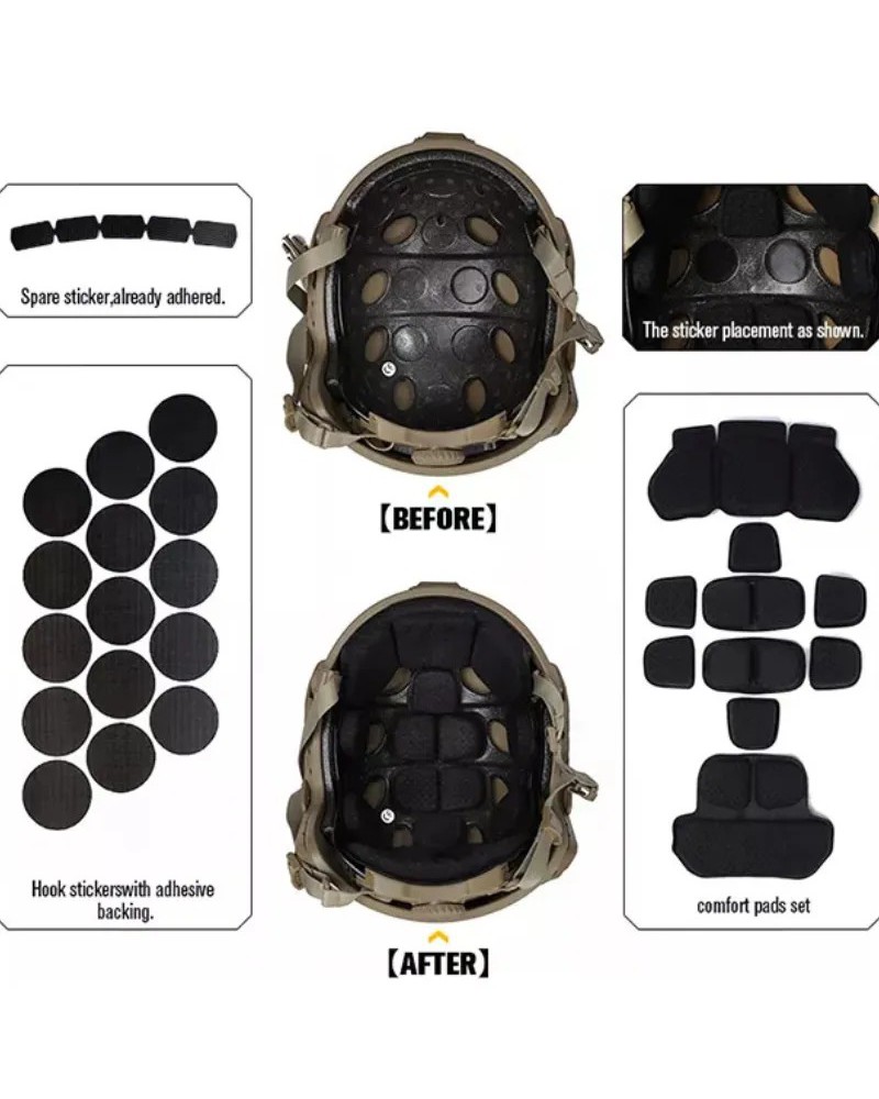Casco FAST SF Super High Cut Tan EmersonGear | Airsoft Yecla