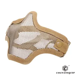 Máscara V1 Strike Half Face Tan EmersonGear | Airsoft Yecla