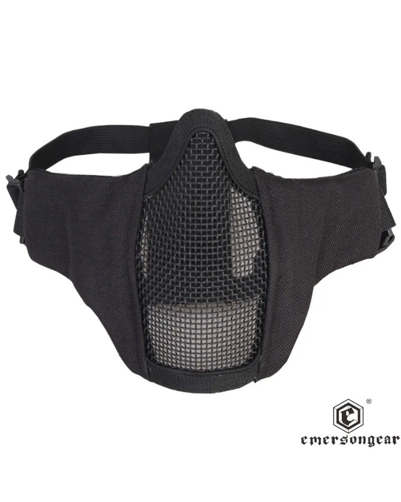 Máscara Half Face Negro EmersonGear | Airsoft Yecla