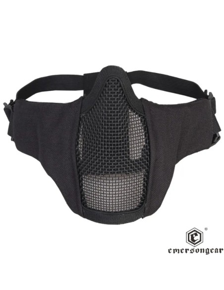 Máscara Half Face Negro EmersonGear | Airsoft Yecla