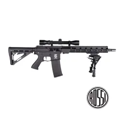 Fusil Rossi SENTINEL 12" DMR UPSILON BK + Cargador D-Day| AirsoftYecla