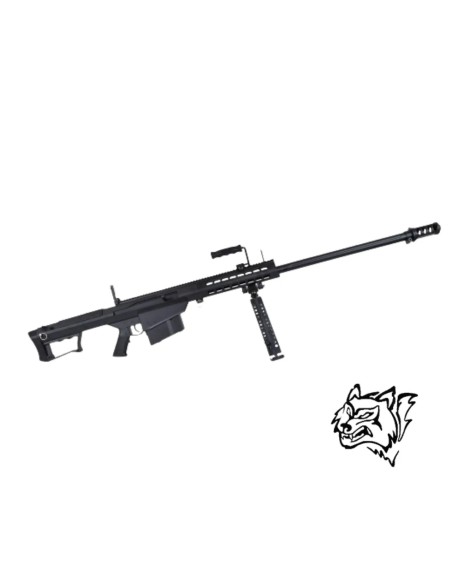 Snow Wolf Barrett M107A1 sniper cerrojo negro | Airsoft Yecla