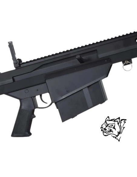 Snow Wolf Barrett M107A1 sniper cerrojo negro | Airsoft Yecla
