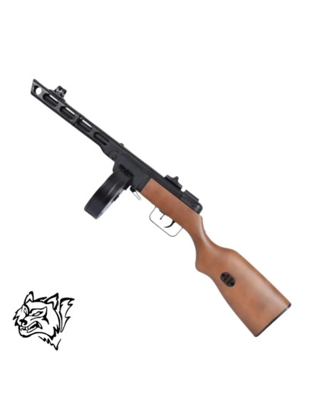Snow Wolf PPSH-41 AEG madera real tambor 2000 | Airsoft Yecla