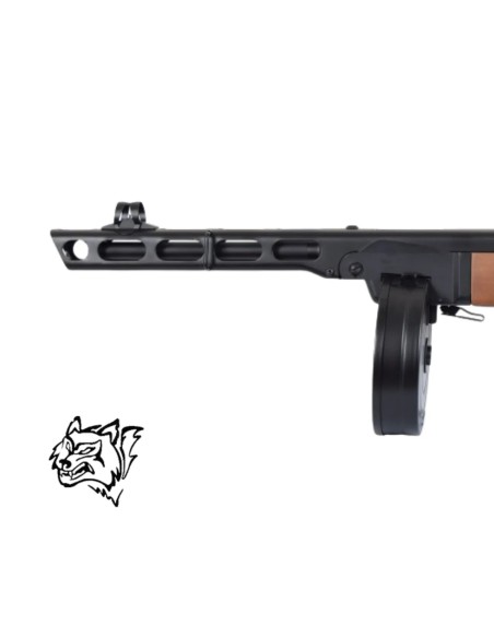 Snow Wolf PPSH-41 AEG madera real tambor 2000 | Airsoft Yecla