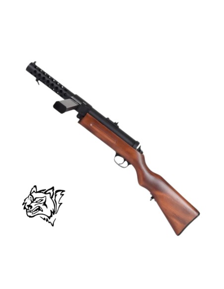 Subfusil MP18 Snow Wolf madera real | Airsoft Yecla