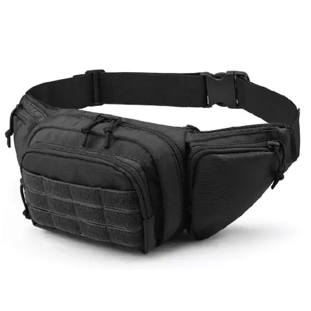 Riñonera táctica multifuncional negra 2024 | Airsoft Yecla