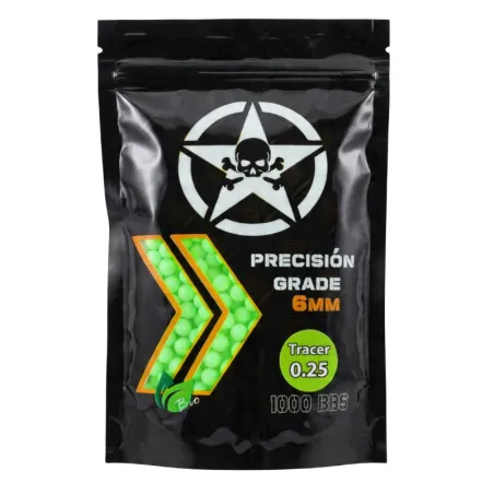 Bolas Trazadoras 0.25 Biodegradables - AirsoftYecla