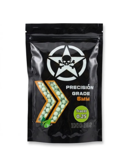 Bolas Trazadoras 0.25 Biodegradables - AirsoftYecla