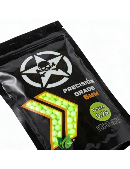 Bolas Trazadoras 0.25 Biodegradables - AirsoftYecla