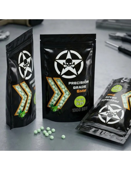 Bolas Trazadoras 0.25 Biodegradables - AirsoftYecla