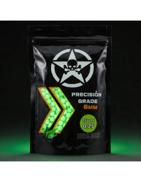 Bolas Trazadoras 0.25 Biodegradables - AirsoftYecla