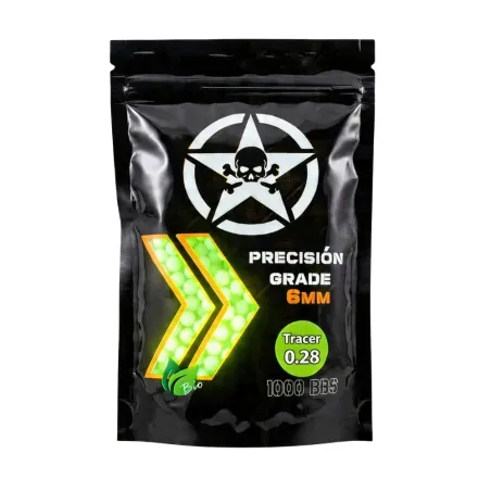 Bolas Trazadoras 0.28 Biodegradables 1000BBS - AirsoftYecla