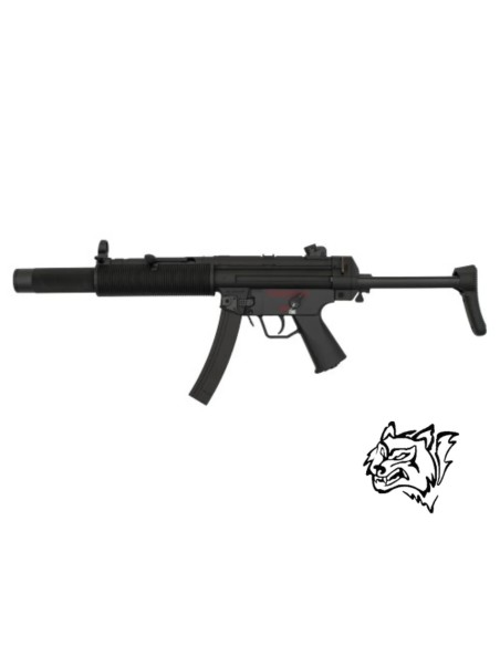 Subfusil Snow Wolf SW-057SP negro con silenciador | Airsoft Yecla