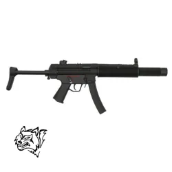 Fusil Snow Wolf SW-057SP negro con silenciador | Airsoft Yecla