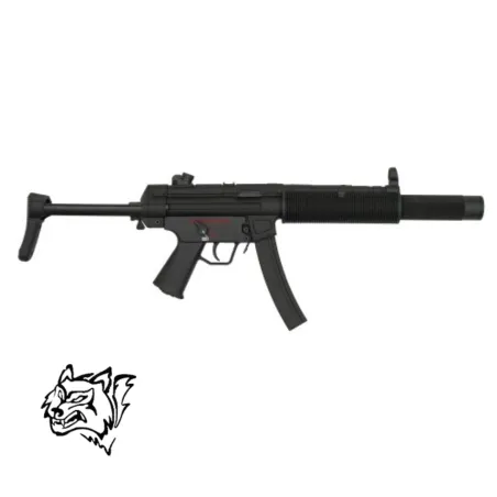 Fusil Snow Wolf SW-057SP negro con silenciador | Airsoft Yecla