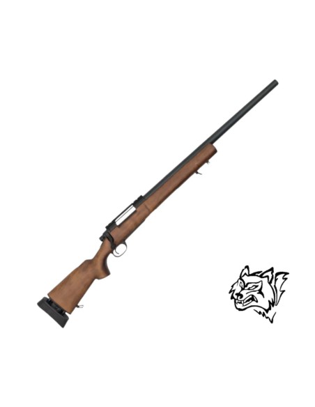 Rifle francotirador Snow Wolf M24 madera real | Airsoft Yecla