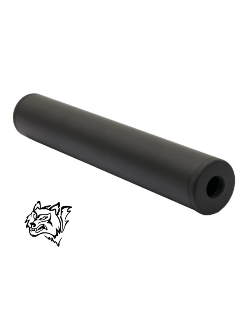 Silenciador Snow Wolf VSR-10 14mm negro | Airsoft Yecla