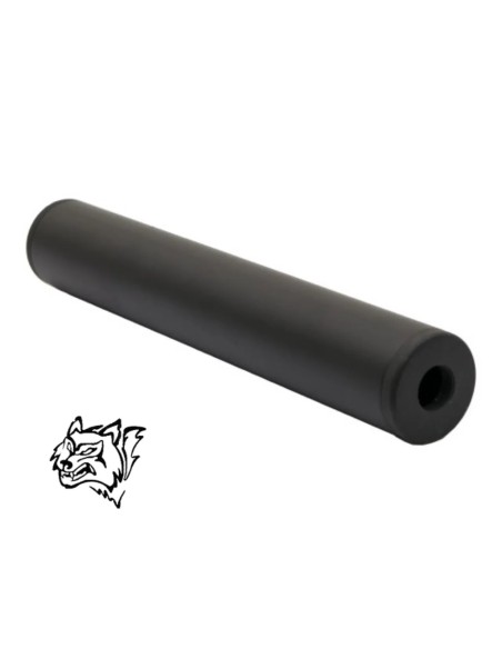 Silenciador Snow Wolf VSR-10 14mm negro | Airsoft Yecla