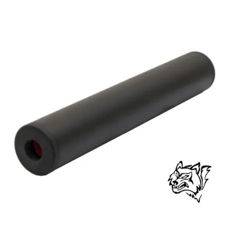 Silenciador Snow Wolf VSR-10 14mm negro | Airsoft Yecla