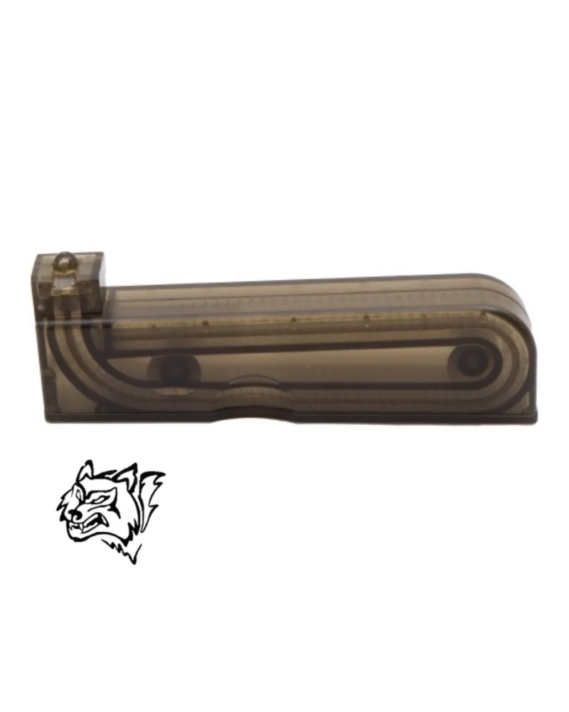 Cargador Snow Wolf VSR-10 30 bolas transparente | Airsoft Yecla