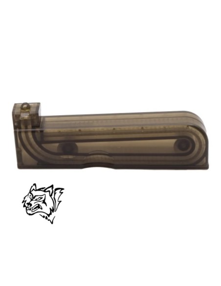 Cargador Snow Wolf VSR-10 30 bolas transparente | Airsoft Yecla