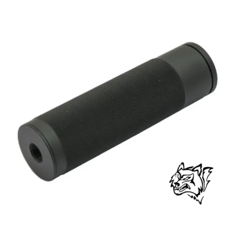 Silenciador Snow Wolf MP5 negro metálico 14mm | Airsoft Yecla
