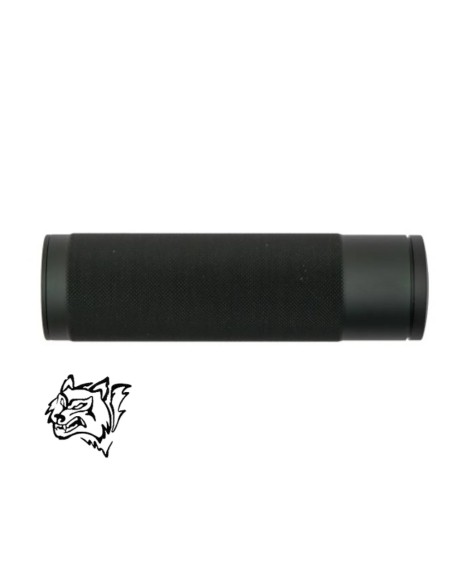 Silenciador Snow Wolf MP5 negro metálico 14mm | Airsoft Yecla