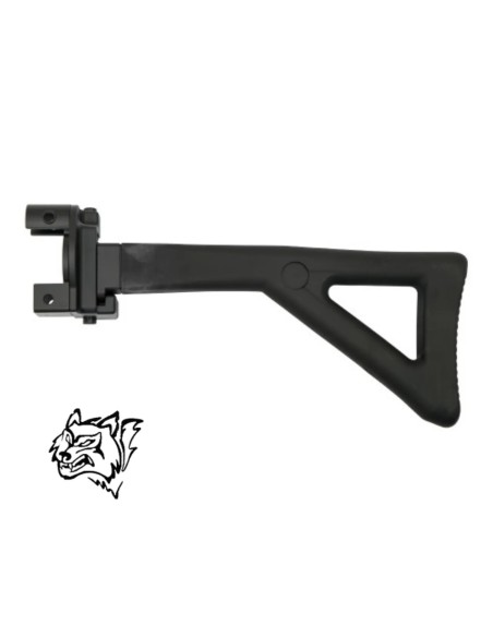 Culata plegable Snow Wolf MP5 negra táctica | Airsoft Yecla