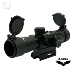 Mira telescópica JS Tactical 4x30 con láser | Airsoft Yecla