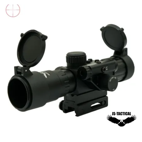 Mira telescópica JS Tactical 4x30 con láser | Airsoft Yecla