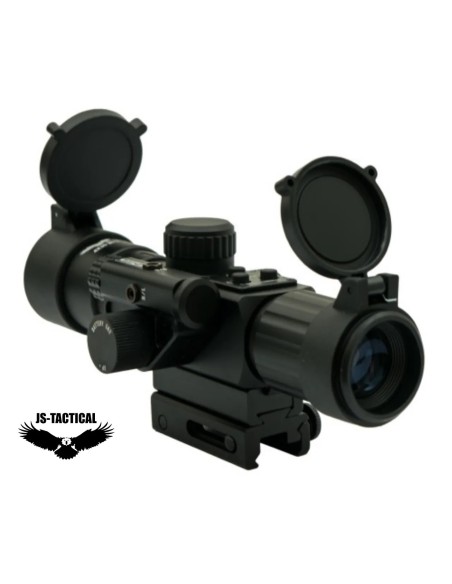Mira telescópica JS Tactical 4x30 con láser | Airsoft Yecla