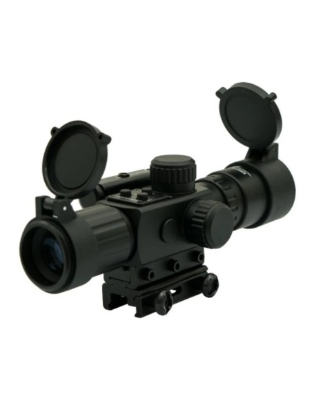 Mira telescópica JS Tactical 4x30 con láser | Airsoft Yecla