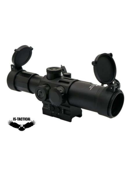 Mira telescópica JS Tactical 4x32 con punto rojo | Airsoft Yecla