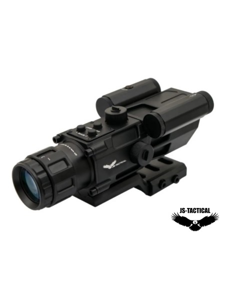 Mira prismática JS Tactical 4x32 láser rojo | Airsoft Yecla