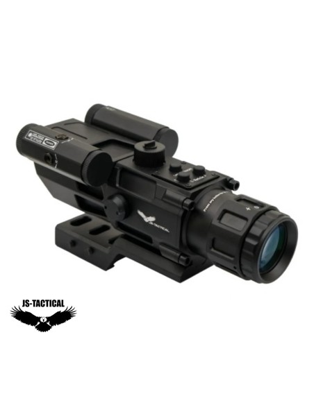 Mira prismática JS Tactical 4x32 láser rojo | Airsoft Yecla