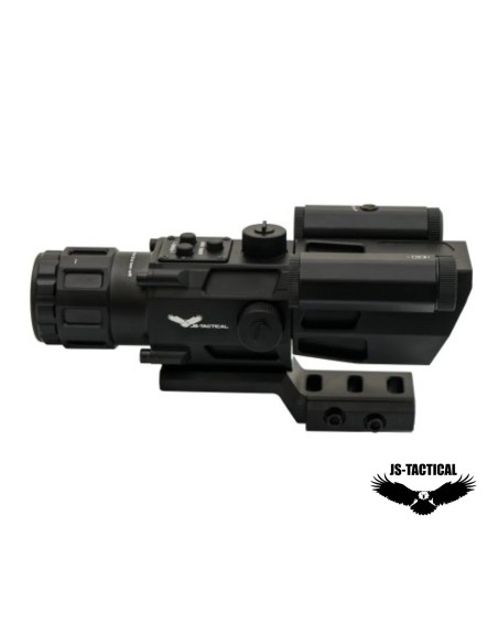 Mira prismática JS Tactical 4x32 láser rojo | Airsoft Yecla
