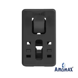 Adaptador cinturón estrecho Amomax Belt Clip negro | Airsoft Yecla