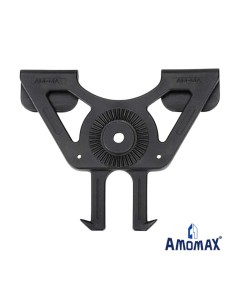 Adaptador rígido MOLLE Amomax triángulo negro | Airsoft Yecla 2