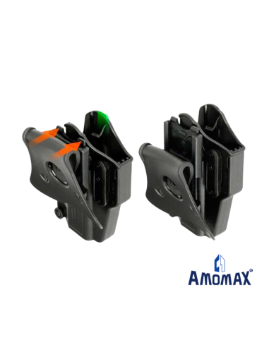 Adaptador enganche rápido Amomax negro | Airsoft Yecla