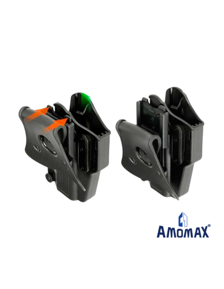 Adaptador enganche rápido Amomax negro | Airsoft Yecla