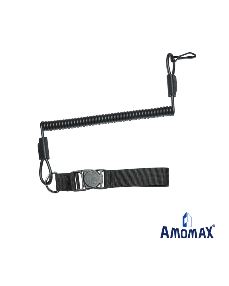 Cordón seguridad pistola Amomax negro | Airsoft Yecla